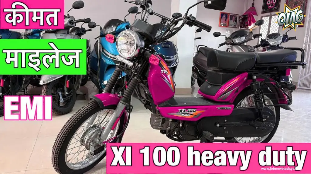 tvs xl100 2025 new model engine mileage price features